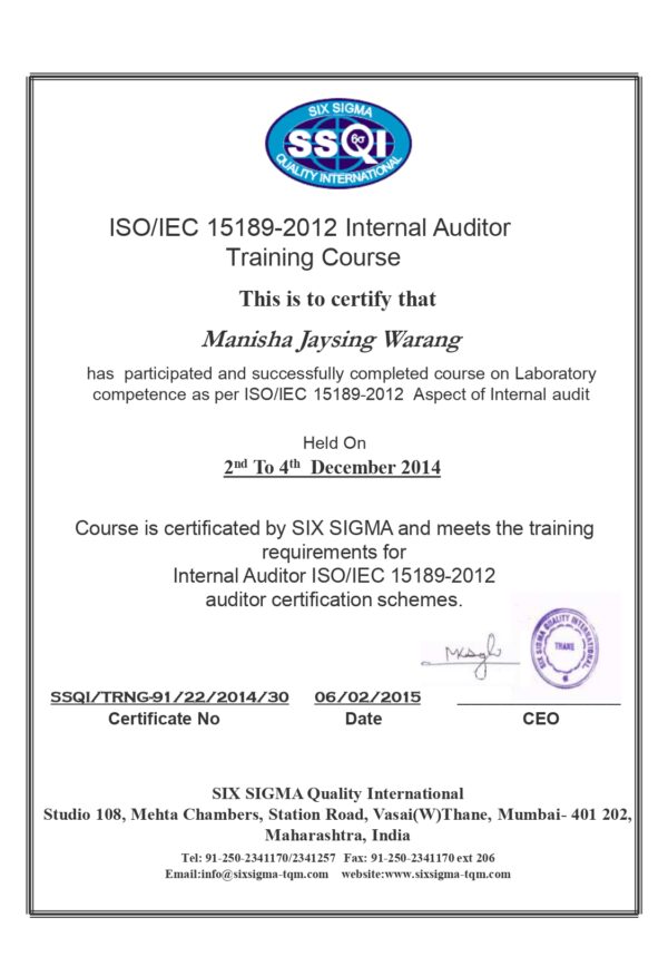 Haccp System Certification