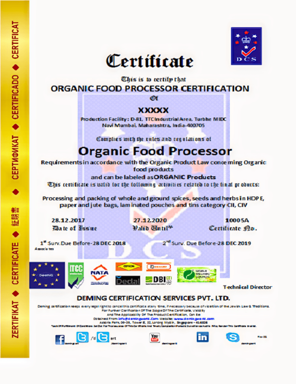 3-4 Days DCS Organic Farming