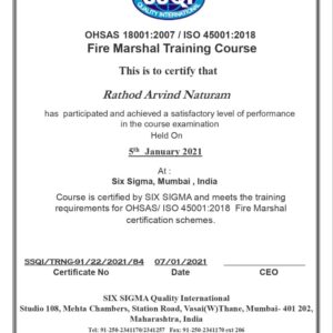 2 days training on Fire Marshal Training Course