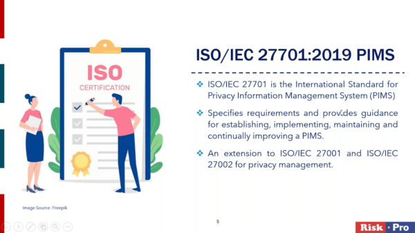 ISO 27701:2019 The Privacy Information Management Standard